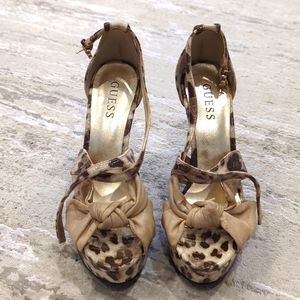 Guess Leopard print heels